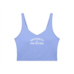 V-Neck Longline Sports Bra | University of Bad Bitches - Image 15