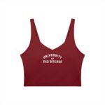 V-Neck Longline Sports Bra | University of Bad Bitches - Image 29