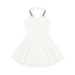 Halter Collar A-Line Tennis Dress White - Image 5