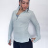 Quarter-Zip Mock Neck Pullover Long Sleeve