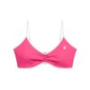 Ruched Active Bra Adjustable Straps