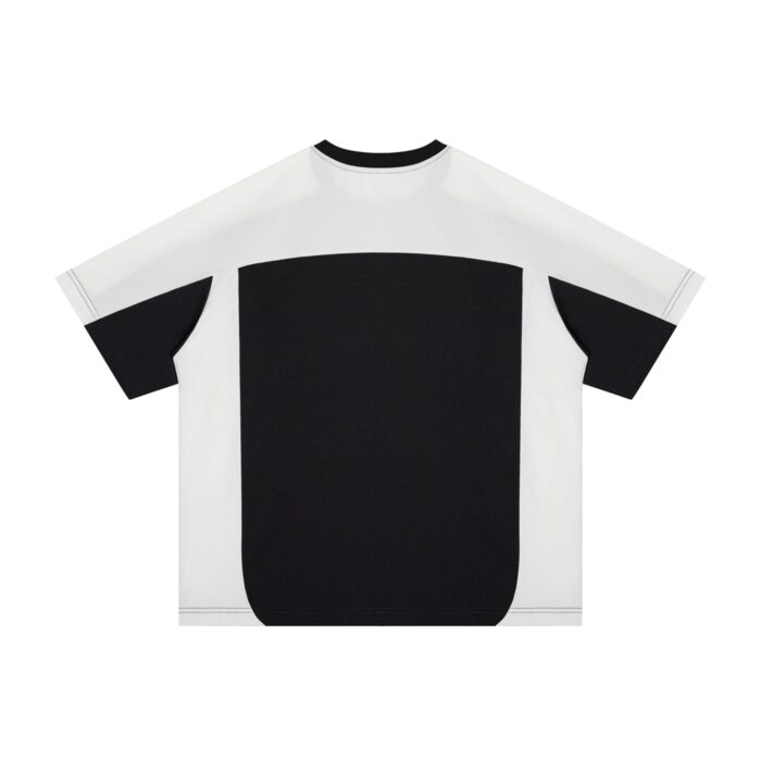 Color Block Drop Shoulder T-Shirt Loose Fit