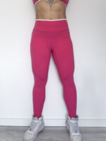 Contrast Waistband Scrunch Leggings - Image 4