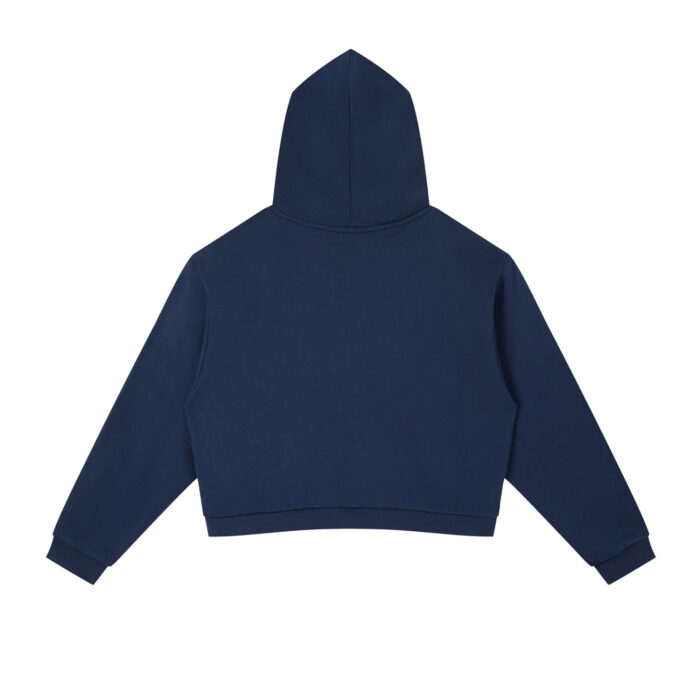 EPWR Striped Cropped Hoodie Dark