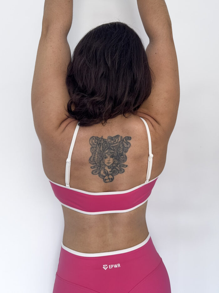 Ruched Active Bra Adjustable Straps