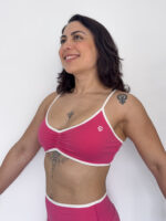 Ruched Active Bra Adjustable Straps - Image 2