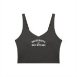V-Neck Longline Sports Bra | University of Bad Bitches - Image 25