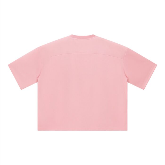 Mesh Boxy Crop T-Shirt Drop Shoulder