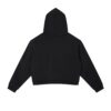 EPWR Striped Cropped Hoodie Dark