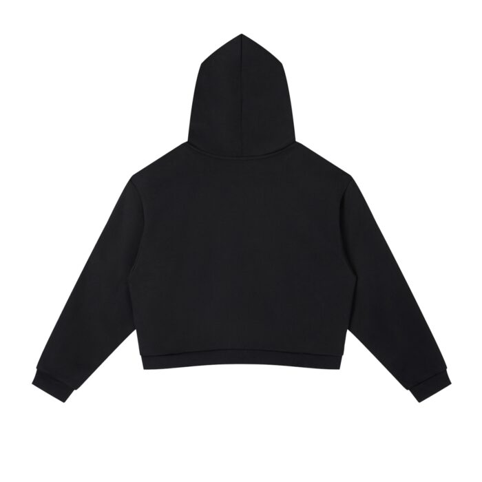 EPWR Striped Cropped Hoodie Dark