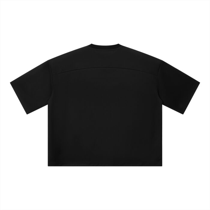 Mesh Boxy Crop T-Shirt Drop Shoulder