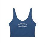 V-Neck Longline Sports Bra | University of Bad Bitches - Image 41
