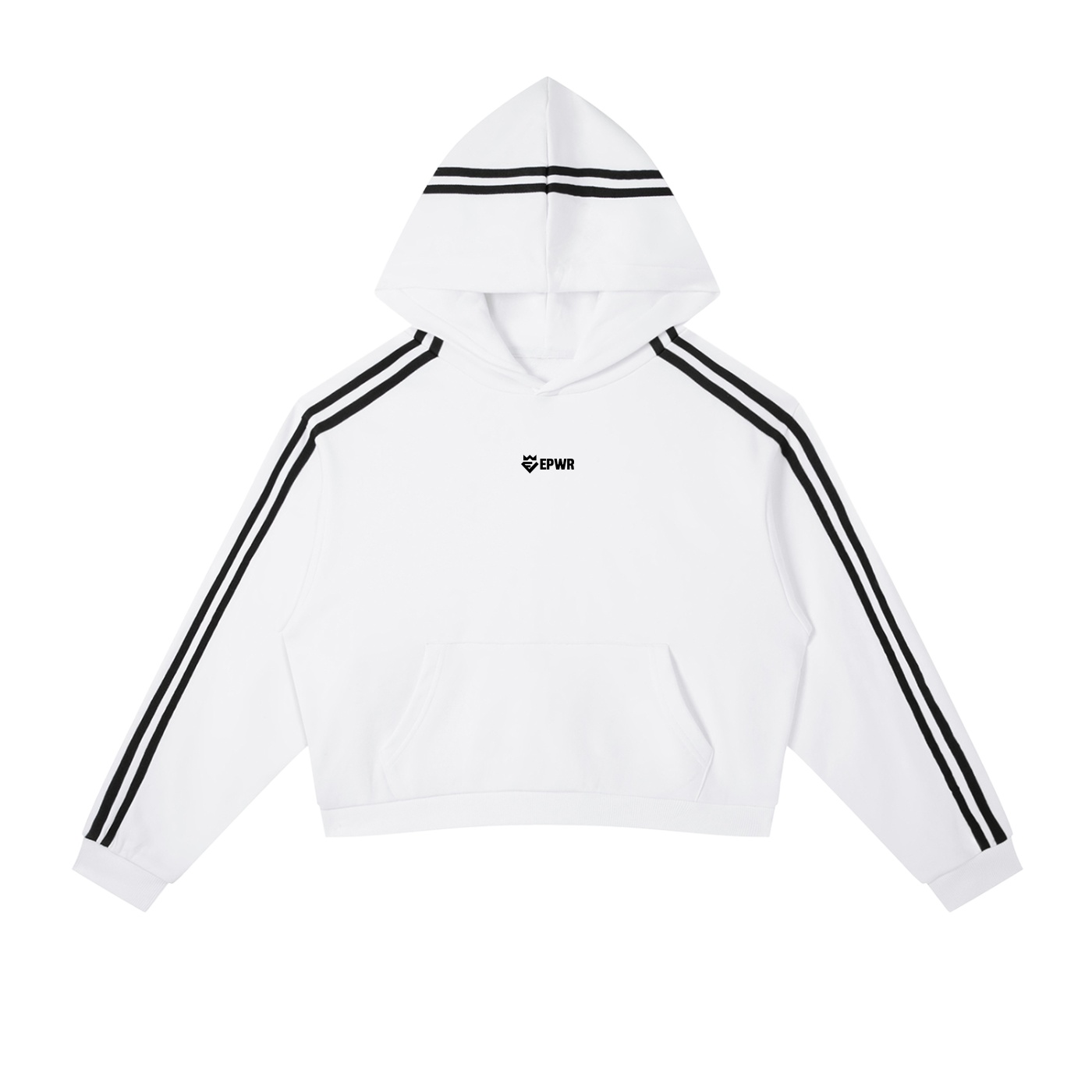 https://ajmall-vc-public-bucket.oss-us-west-1.aliyuncs.com/hugepod/material/custom_printing/8b2539d50d7b40b1bdbd2e6e29433e6a.png EPWR Striped Cropped Hoodie White - Image 1