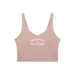 V-Neck Longline Sports Bra | University of Bad Bitches - Image 37