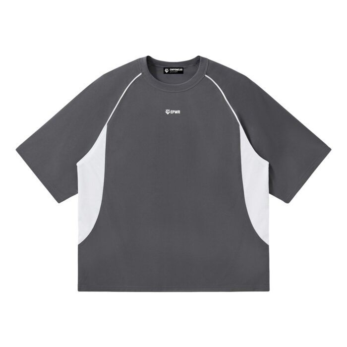 Color Block Raglan T-Shirt Loose Fit