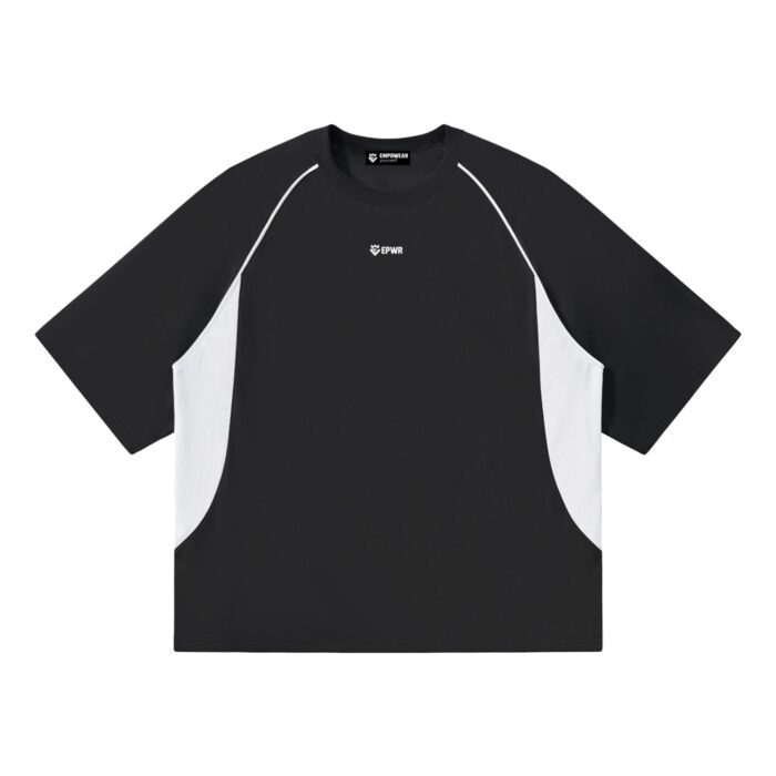 Color Block Raglan T-Shirt Loose Fit