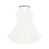 Halter Collar A-Line Tennis Dress White