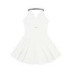 Halter Collar A-Line Tennis Dress White - Image 6