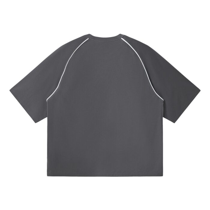 Color Block Raglan T-Shirt Loose Fit