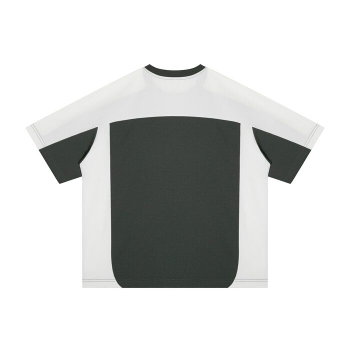 Color Block Drop Shoulder T-Shirt Loose Fit