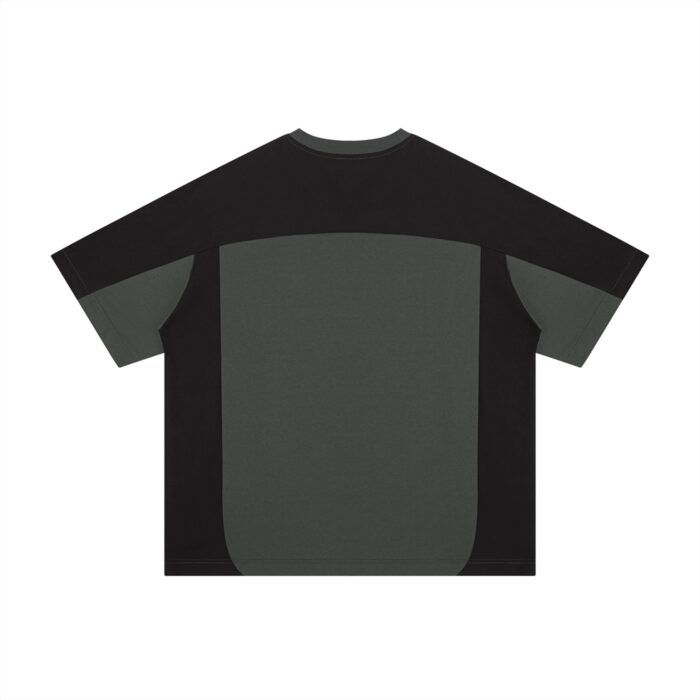 Color Block Drop Shoulder T-Shirt Loose Fit