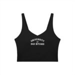 V-Neck Longline Sports Bra | University of Bad Bitches - Image 7