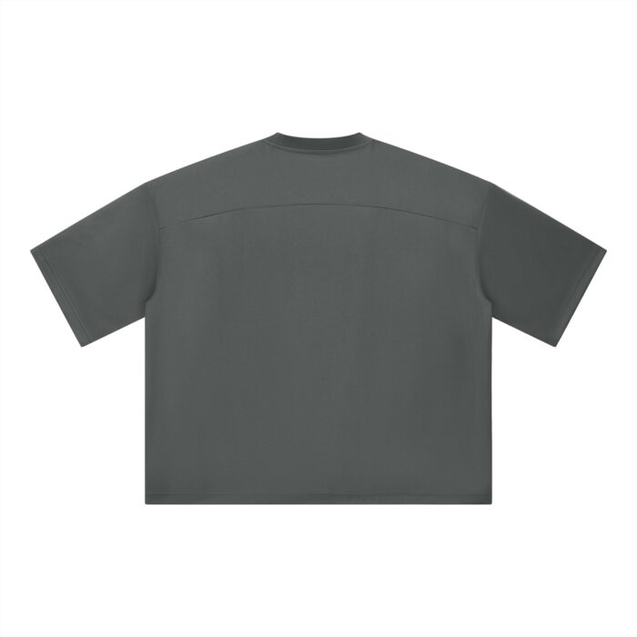 Mesh Boxy Crop T-Shirt Drop Shoulder