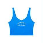 V-Neck Longline Sports Bra | University of Bad Bitches - Image 13