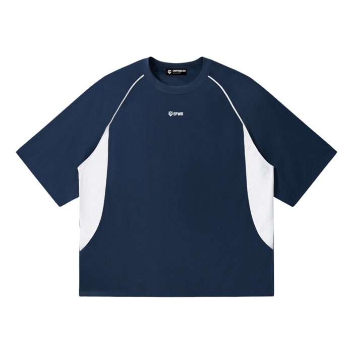 Color Block Raglan T-Shirt Loose Fit