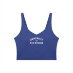 V-Neck Longline Sports Bra | University of Bad Bitches - Image 11