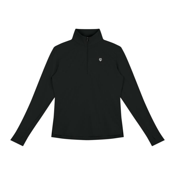 Quarter-Zip Mock Neck Pullover Long Sleeve