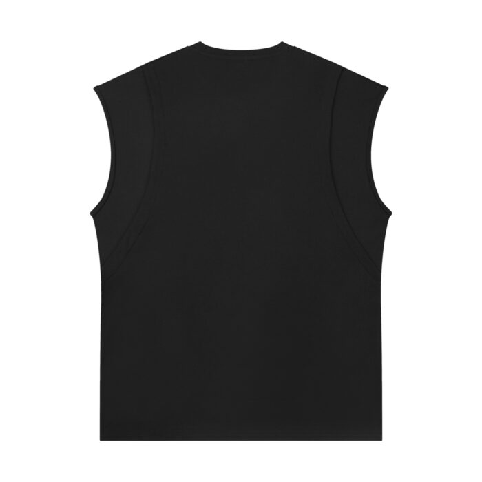 Spliced Panel Muscle Tank Top Loose Fit