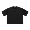 Mesh Boxy Crop T-Shirt Drop Shoulder