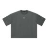 Mesh Boxy Crop T-Shirt Drop Shoulder