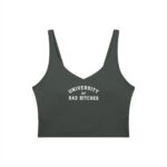 V-Neck Longline Sports Bra | University of Bad Bitches - Image 17