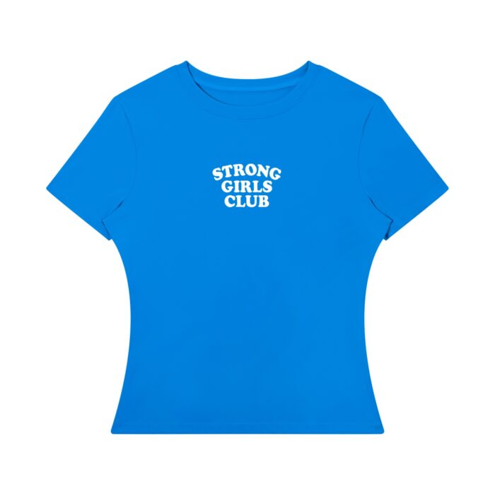 Strong Girls Club Slim Fit Performance Crop T-Shirt