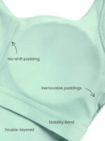 V-Neck Longline Sports Bra | University of Bad Bitches - Image 4