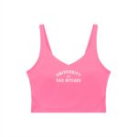 V-Neck Longline Sports Bra | University of Bad Bitches - Image 35