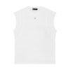 Spliced Panel Muscle Tank Top Loose Fit