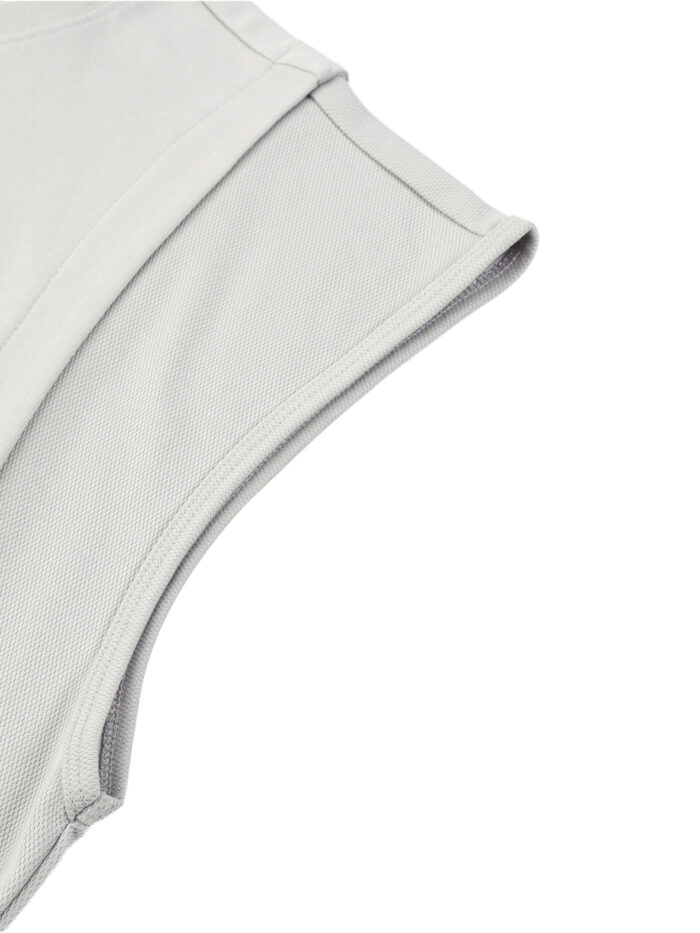 Spliced Panel Muscle Tank Top Loose Fit