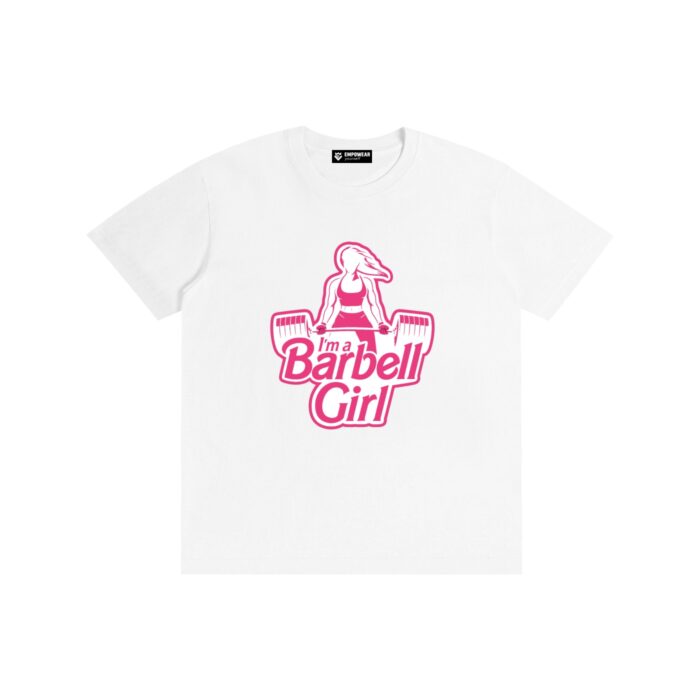 Cotton Crewneck T-Shirt | Barbell Girl - Image 3