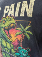 Acid Wash Oversized Tank Top No Pain No Gain - Image 6