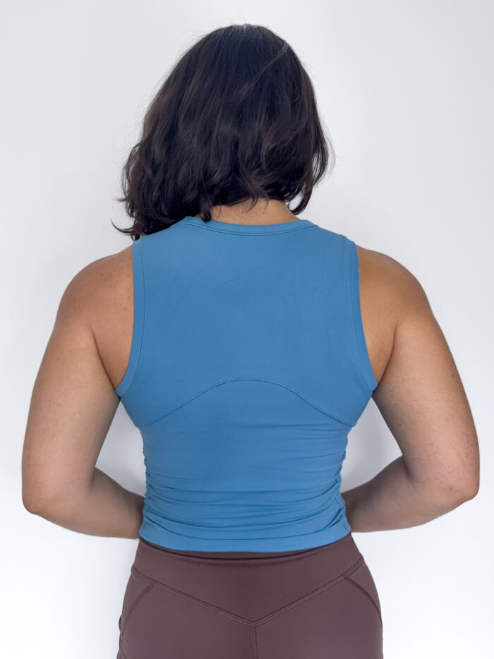 Ruched Side Crop Tank Top - Image 5