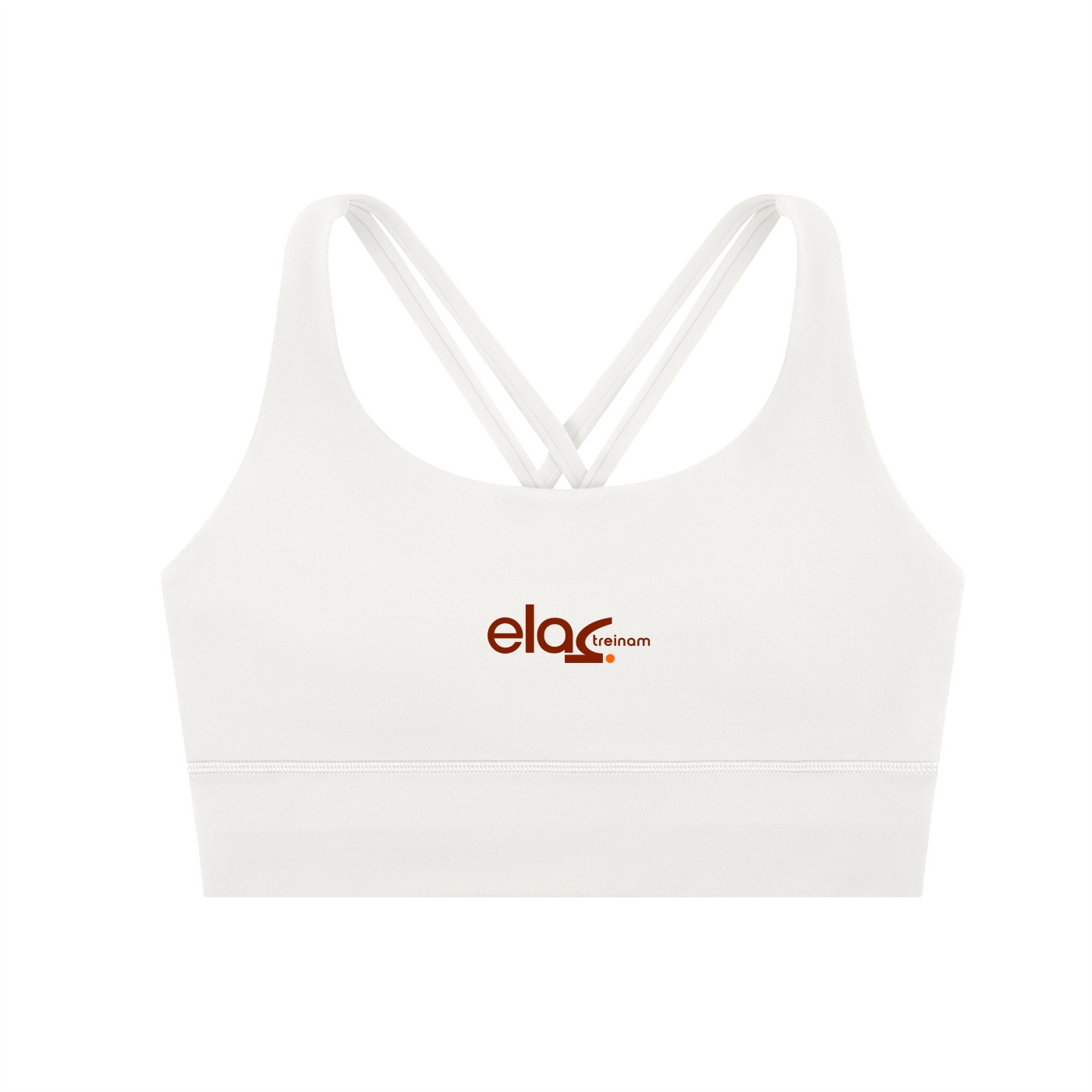 https://ajmall-vc-public-bucket.oss-us-west-1.aliyuncs.com/hugepod/material/custom_printing/23ca69ae4a2e41d4ad51700cca22e38c.png Elas Treinam | Criss-Cross Top Branco - Image 1