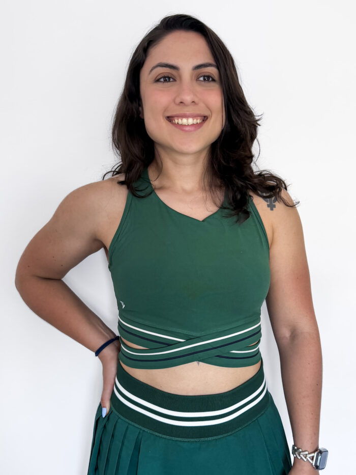 Criss Cross Waist Sports Bra - Image 2