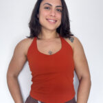 Strappy Back Crop Tank Top