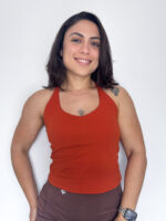 Strappy Back Crop Tank Top