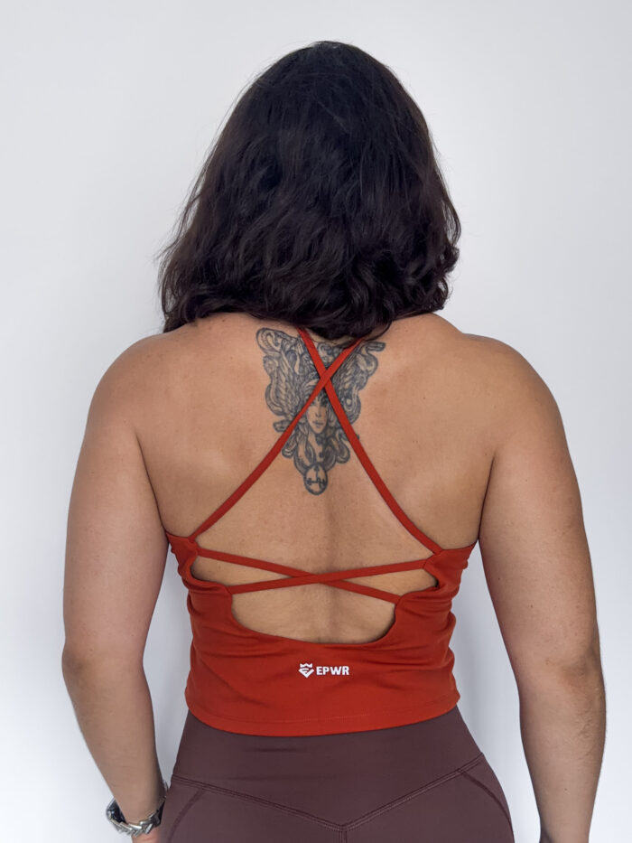 Strappy Back Crop Tank Top - Image 2