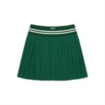 Pleated Mini Skirt Striped Waistband - Image 10