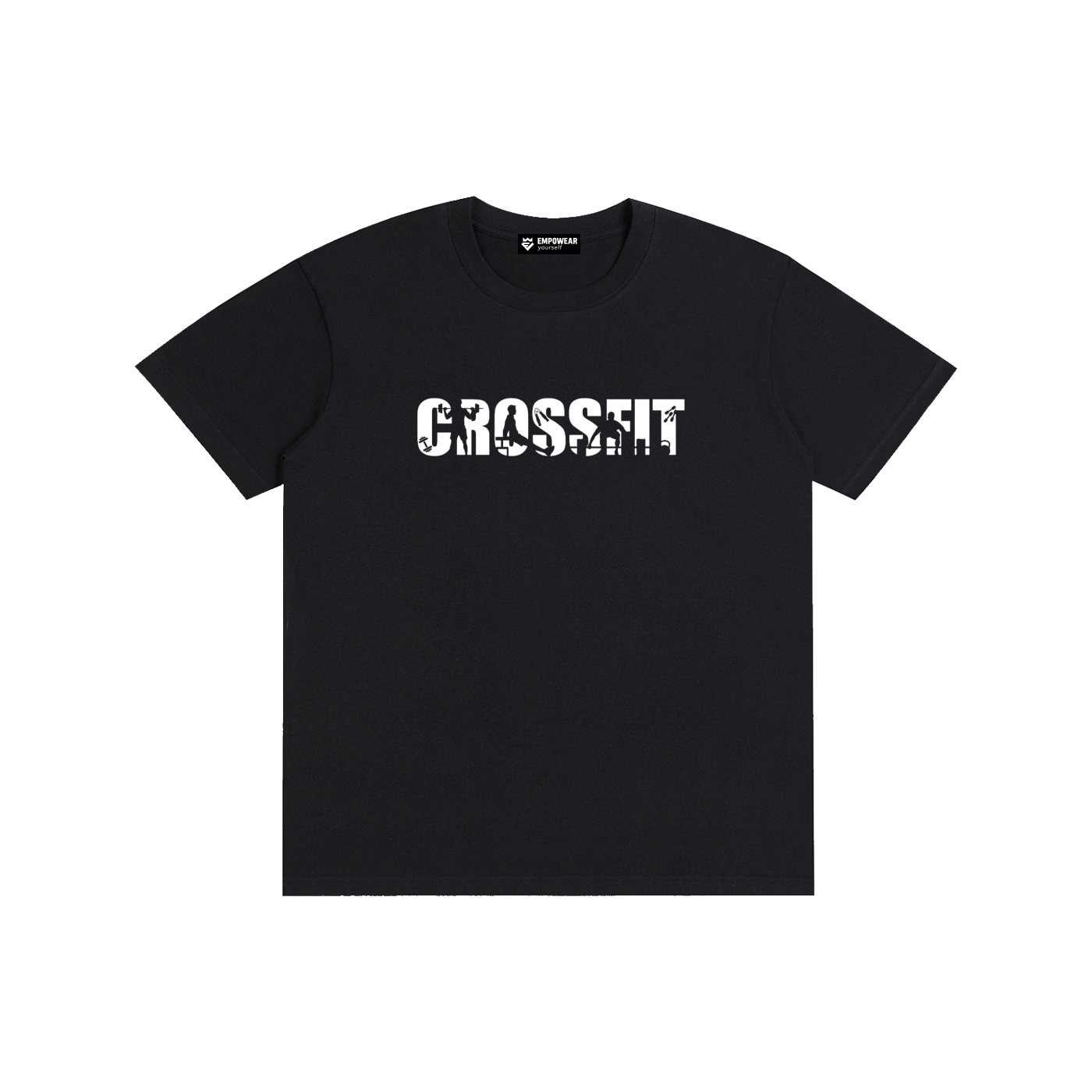 https://ajmall-vc-public-bucket.oss-us-west-1.aliyuncs.com/hugepod/material/custom_printing/966fef2ce25e42d08c7691dfb40da1dd.png Cotton Crewneck T-Shirt | Crossfit Soul - Image 1
